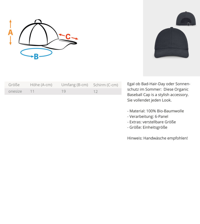 Cap  - FLEXFIT Curved Classic Cap 6-Panel – Bild 2
