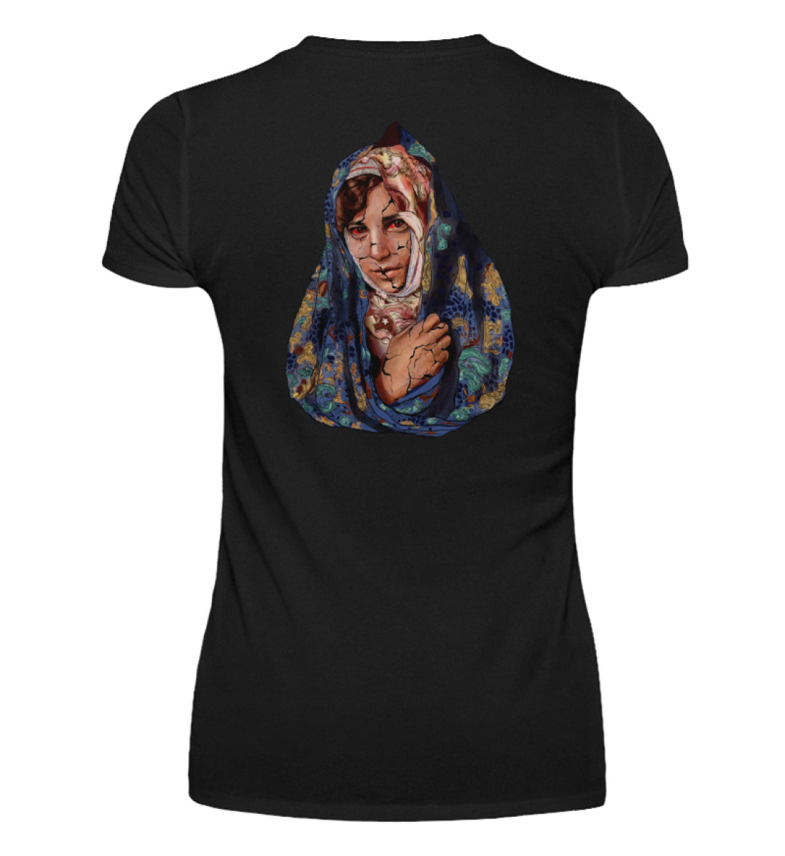 @Kimia artworks – V-Ausschnitt Damenshirt - V-Neck Damenshirt-16
