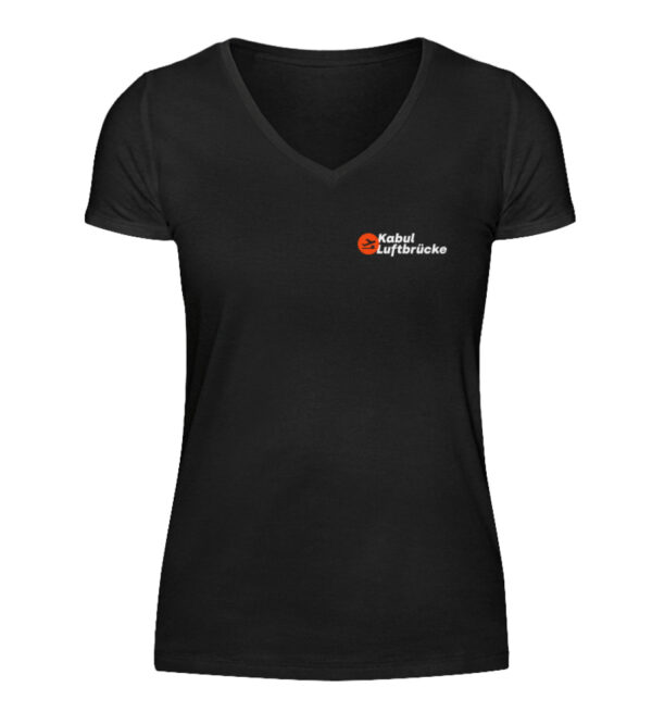 KLB Logo – V-Ausschnitt Damenshirt - V-Neck Damenshirt-16